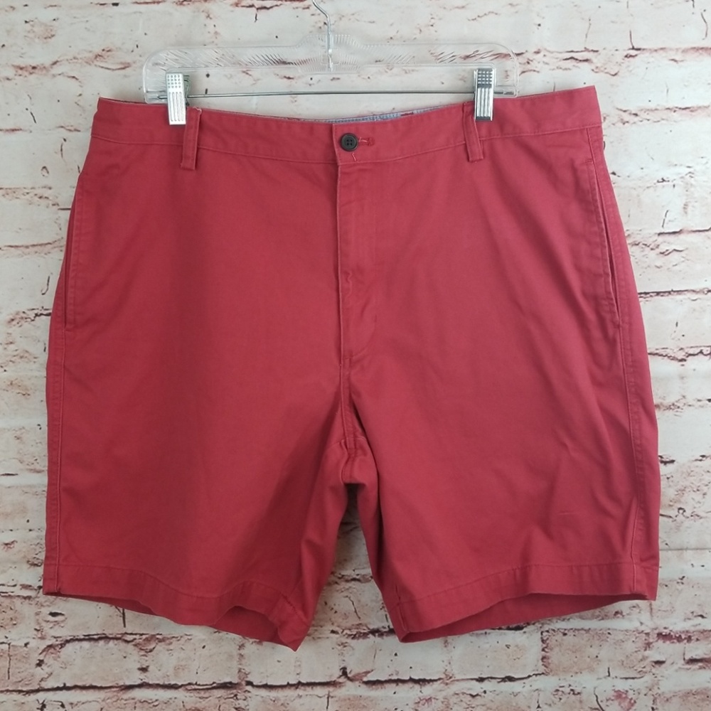 🎁Chaps Red Short 38 Flat Front Mens
